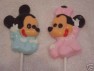 331sp Famous Male and Female Mouse Baby Chocolate Candy Lollipop Mold